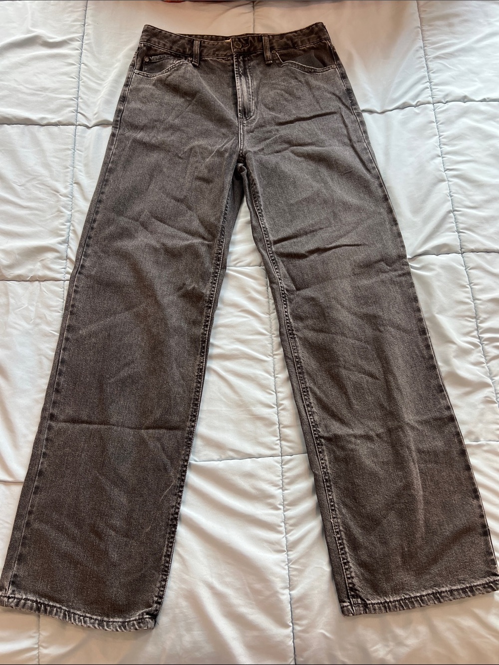 Oat New York Women's Straight Leg Jeans — Washed Black